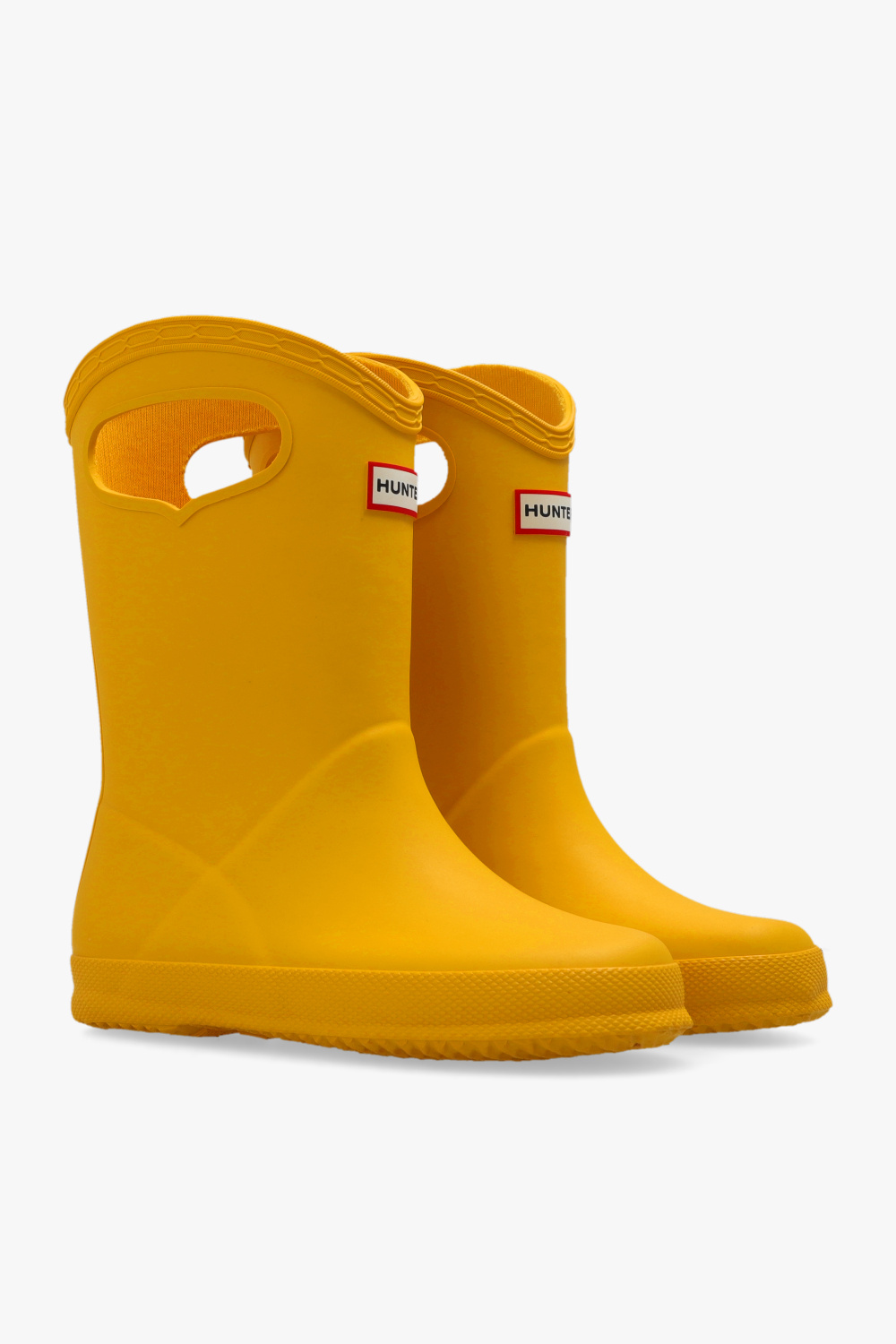 Kids yellow 2024 hunter boots